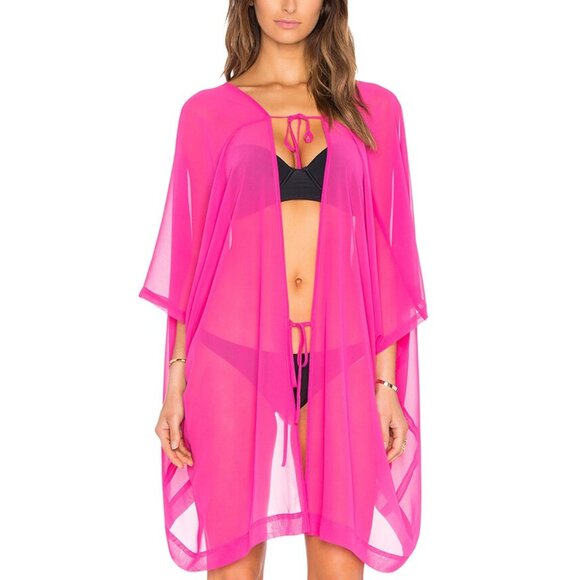 L'Agent by Agent Provocateur Rosana Swim Cover-up Pink One Size - Picture 12 of 12